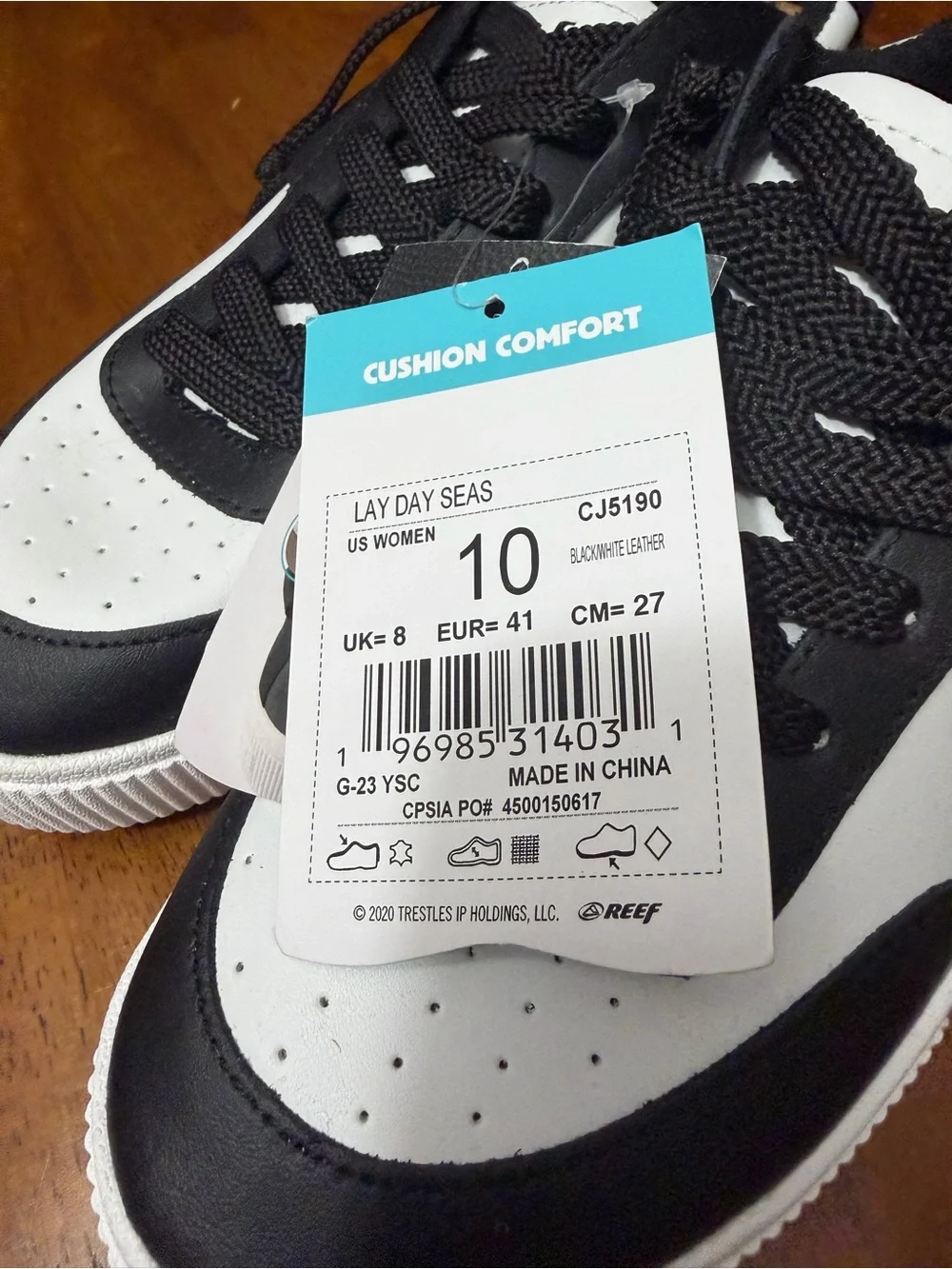 Brand New Reef Lay Day Seas Court Women’s Sneaker Size 10 Retail $100